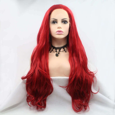 Lace Front Wigs 13*3" Synthetic Long Wavy 24" 130% Density