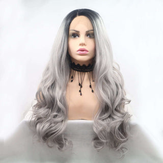 Lace Front Wigs 13*3" Synthetic Long Wavy 24" 130% Density
