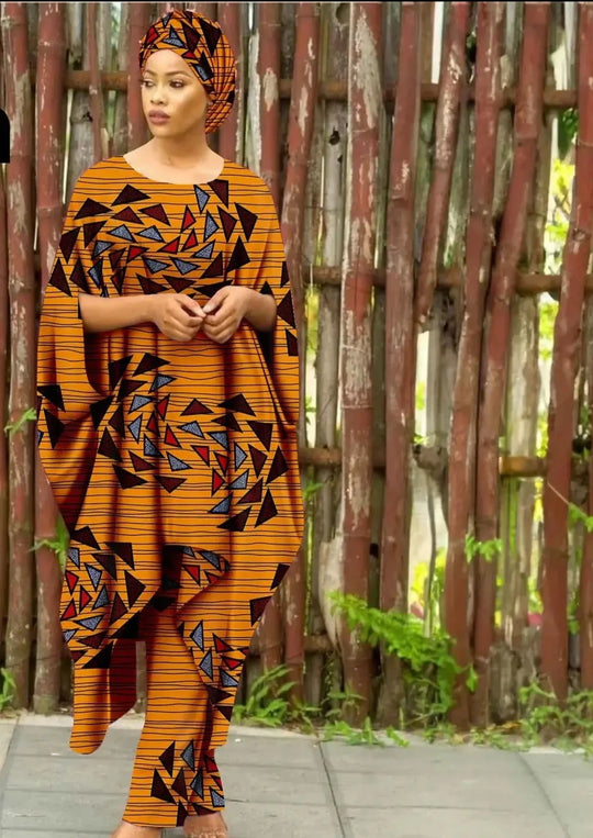 African Clothes for Women Dashiki Print Long Dress Pants