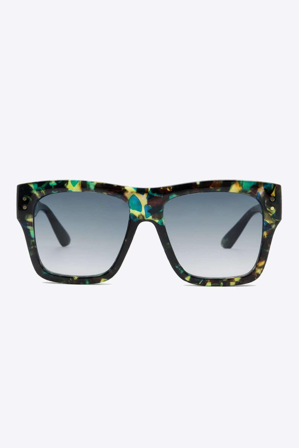 Comfort UV400 Patterned Polycarbonate Square Sunglasses